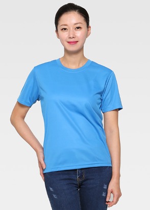 클론라운드 코발트 반팔 티셔츠(남여공용)